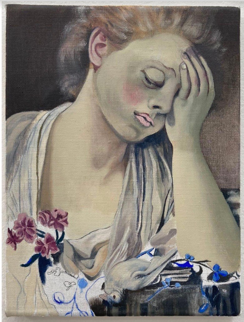 Girl with a dead bird